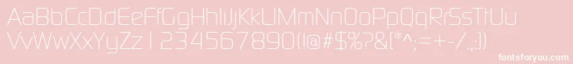 Contl Font – White Fonts on Pink Background