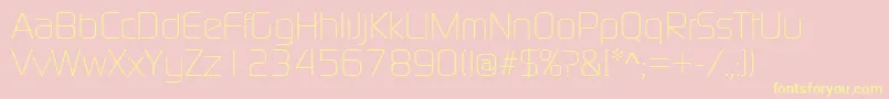 Contl Font – Yellow Fonts on Pink Background