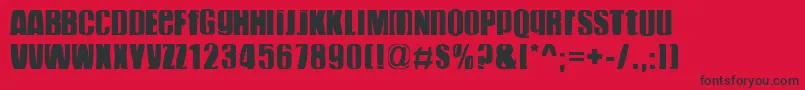 FunkyDunkySwell Font – Black Fonts on Red Background