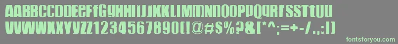 FunkyDunkySwell-Schriftart – Grüne Schriften auf grauem Hintergrund