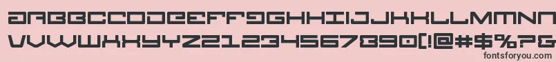 fuente Legionbold – Fuentes Negras Sobre Fondo Rosa