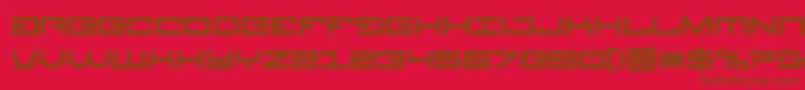 Legionbold Font – Brown Fonts on Red Background