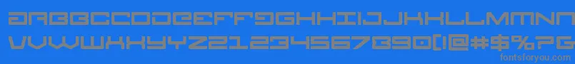 フォントLegionbold – 青い背景に灰色の文字