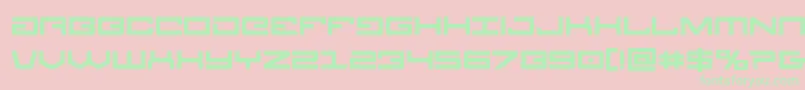 Legionbold Font – Green Fonts on Pink Background