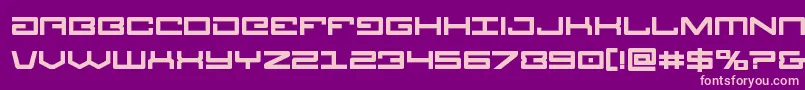 フォントLegionbold – 紫の背景にピンクのフォント