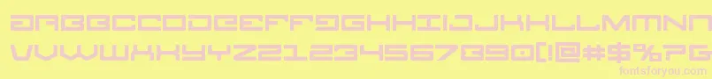 Legionbold Font – Pink Fonts on Yellow Background