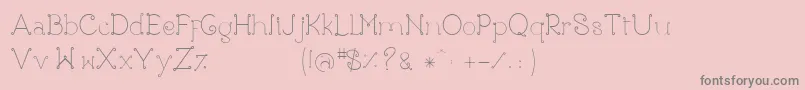More about Rose Font Rose Font – Gray Fonts on Pink Background
