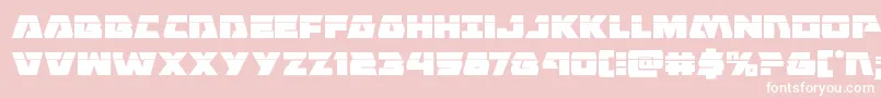 Eaglestrikelaser Font – White Fonts on Pink Background