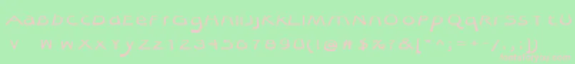 Quibel-fontti – vaaleanpunaiset fontit vihreällä taustalla