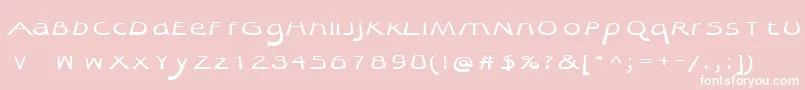 Quibel Font – White Fonts on Pink Background