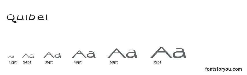 Quibel Font Sizes