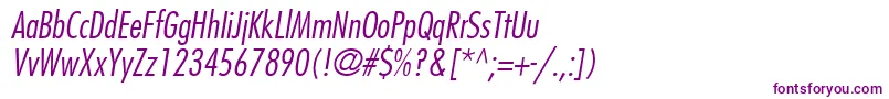 KudosLightCondensedSsiLightCondensedItalic Font – Purple Fonts