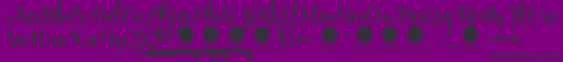 DemoDelinquenteAlti Font – Black Fonts on Purple Background