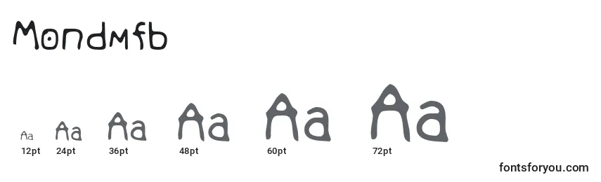 Mondmfb Font Sizes