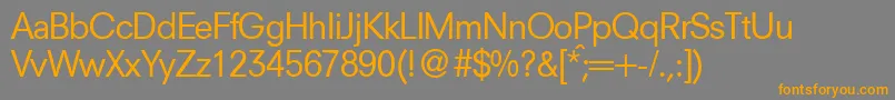 NewsdbNormal Font – Orange Fonts on Gray Background