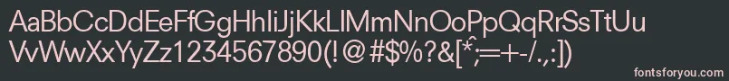 NewsdbNormal Font – Pink Fonts on Black Background