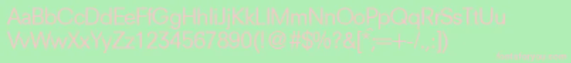 NewsdbNormal Font – Pink Fonts on Green Background