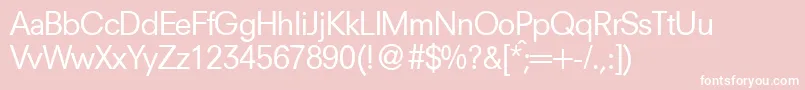 NewsdbNormal Font – White Fonts on Pink Background
