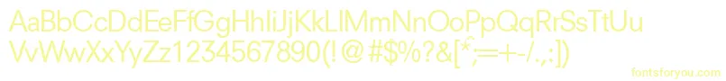NewsdbNormal Font – Yellow Fonts on White Background