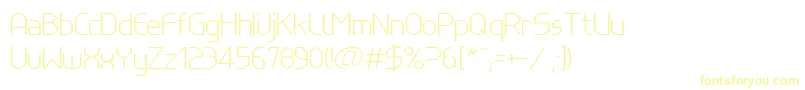 LinewireThin Font – Yellow Fonts