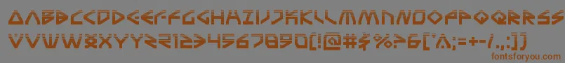 Terrafirmahalf Font – Brown Fonts on Gray Background