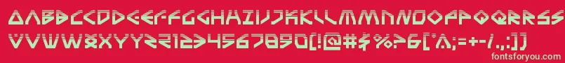 Terrafirmahalf Font – Green Fonts on Red Background