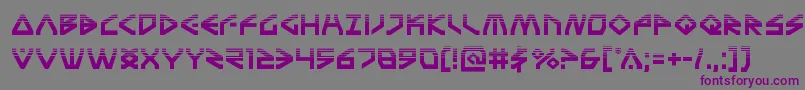 Terrafirmahalf Font – Purple Fonts on Gray Background