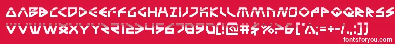 Terrafirmahalf Font – White Fonts on Red Background