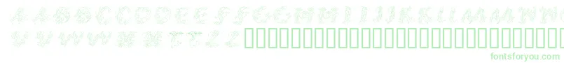 CallipsografiaItalic Font – Green Fonts on White Background