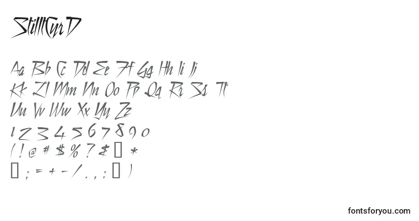 Schriftart StilltCyrD – Alphabet, Zahlen, spezielle Symbole