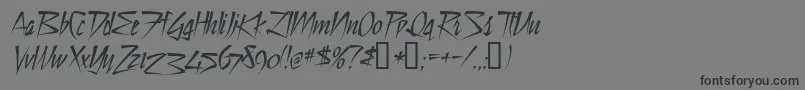 StilltCyrD Font – Black Fonts on Gray Background