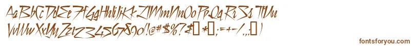Шрифт StilltCyrD – коричневые шрифты на белом фоне