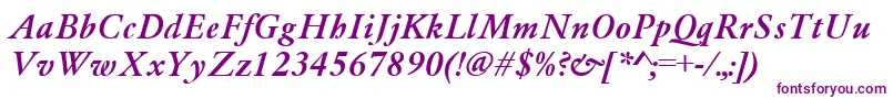 GaramondMediumItalic Font – Purple Fonts