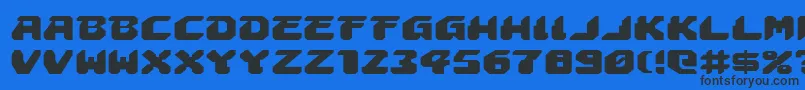AstropolisExpanded Font – Black Fonts on Blue Background