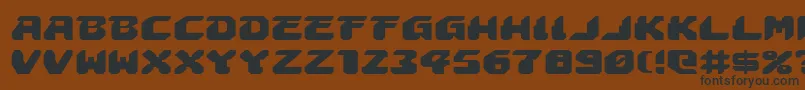 AstropolisExpanded-fontti – mustat fontit ruskealla taustalla