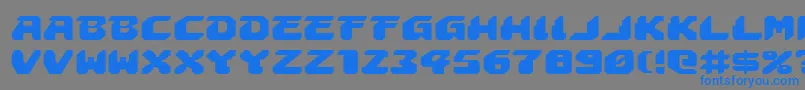 フォントAstropolisExpanded – 灰色の背景に青い文字