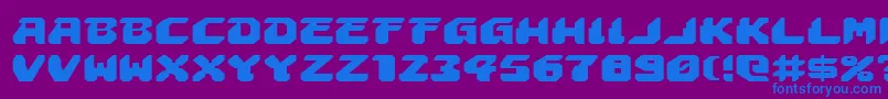 AstropolisExpanded Font – Blue Fonts on Purple Background