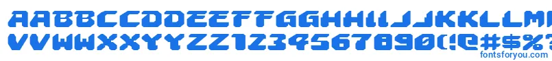 AstropolisExpanded-Schriftart – Blaue Schriften auf weißem Hintergrund