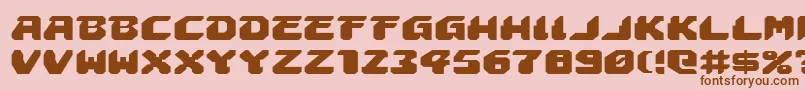 AstropolisExpanded Font – Brown Fonts on Pink Background