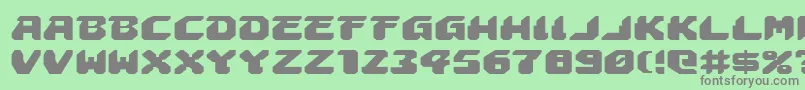 AstropolisExpanded Font – Gray Fonts on Green Background