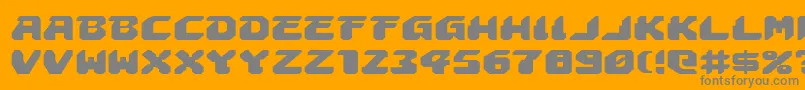AstropolisExpanded Font – Gray Fonts on Orange Background