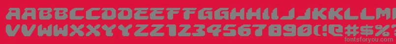 AstropolisExpanded Font – Gray Fonts on Red Background