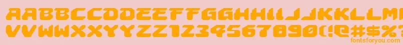 AstropolisExpanded Font – Orange Fonts on Pink Background