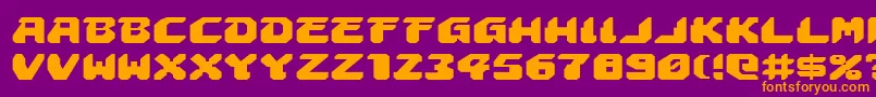 AstropolisExpanded Font – Orange Fonts on Purple Background