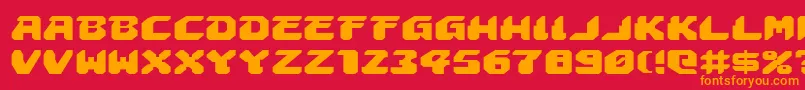 AstropolisExpanded Font – Orange Fonts on Red Background
