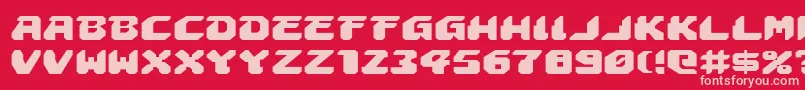 AstropolisExpanded Font – Pink Fonts on Red Background
