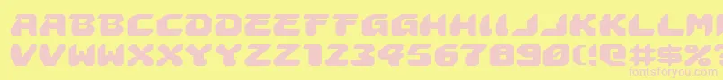 フォントAstropolisExpanded – ピンクのフォント、黄色の背景
