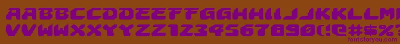 AstropolisExpanded Font – Purple Fonts on Brown Background