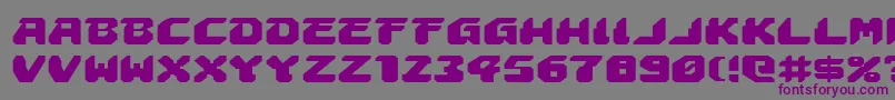 フォントAstropolisExpanded – 紫色のフォント、灰色の背景