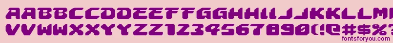 AstropolisExpanded Font – Purple Fonts on Pink Background